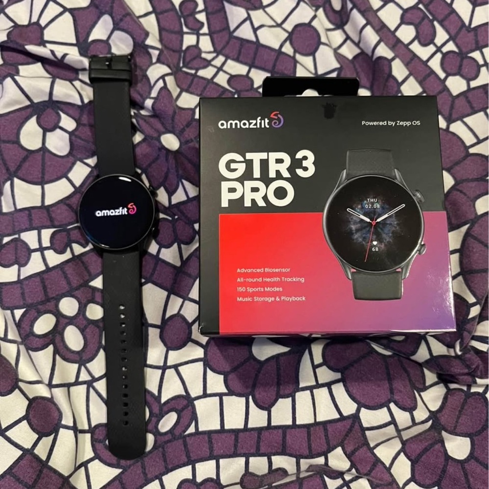 GTR 3 Pro Black Smartwatch